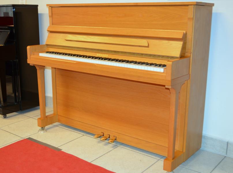 Hohner Klavier HP120 Eiche Hell Pianohaus Maintal (2) Gebrauchtes Hohner Klavier